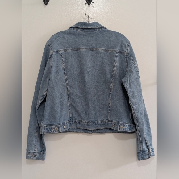 Levi Strauss Signature Gold XXL Stretch Denim Trucker Jacket Women Casual Chic - Picture 4 of 6